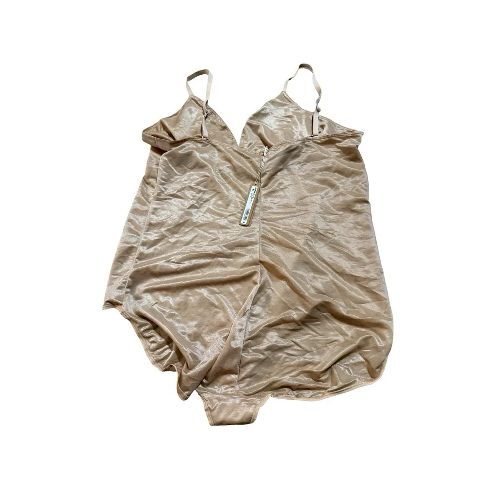 Skims Simply Bare Brief Bodysuit with Snaps- NEW - Clay -4XL